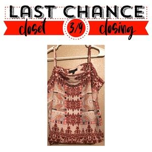 Mossimo Patterned Spaghetti Strap Tank Top